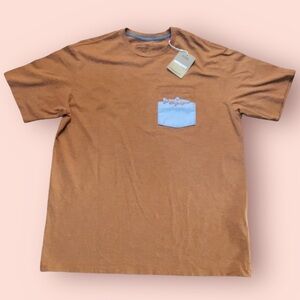Patagonia Mens Wild Waterline Pocket Responsibiliti Tee (Fertile Brown)